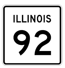 Illinois 92 sign